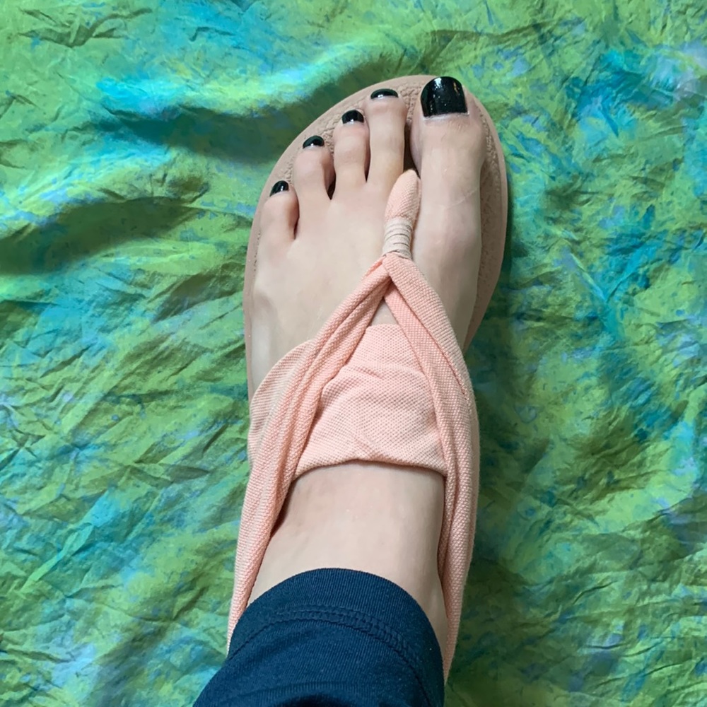 Rose Gold Sanuk Sandals